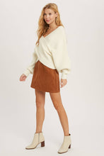 Load image into Gallery viewer, Maribel cross knit sweater (Ruby)