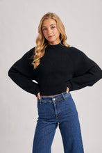 Load image into Gallery viewer, Sierra Bow Knit Sweater (black)