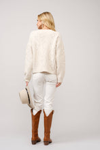 Load image into Gallery viewer, Candice boot stitch crew neck sweater (cream)