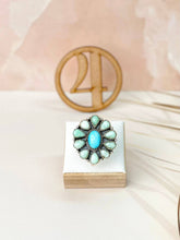 Load image into Gallery viewer, Magnolia White Water Turquoise & Paloma Ring
