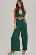 Load image into Gallery viewer, Sandra suspender pant jumpsuit set (green)