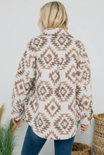 Load image into Gallery viewer, Taupe Aztec Shacket
