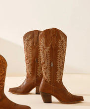 Load image into Gallery viewer, Dolly Cowboy Boot (brown)