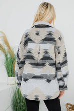 Load image into Gallery viewer, Grey Aztec Shacket
