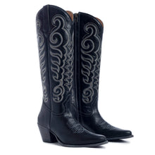 Load image into Gallery viewer, Jolene Cowboy Boot (black)