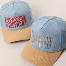 Load image into Gallery viewer, Expensive & Difficult Denim Corduroy Trucker Hat