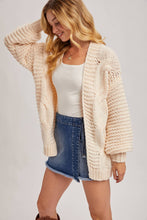 Load image into Gallery viewer, Maisie cable knit cardigan (cream)