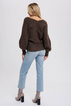 Load image into Gallery viewer, Maribel cross knit sweater (Ruby)