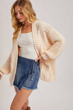Load image into Gallery viewer, Maisie cable knit cardigan (cream)
