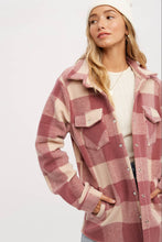 Load image into Gallery viewer, Dolly plaid brushed flannel Shacket