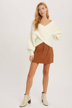 Load image into Gallery viewer, Maribel cross knit sweater (Ruby)