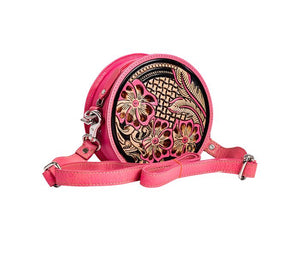 Pink Floral Mini Canteen Purse