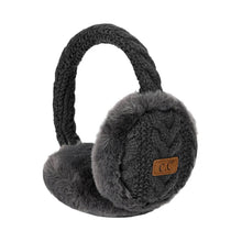 Load image into Gallery viewer, Cable Knitted Faux Fur Ear Muffs
