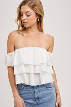 Load image into Gallery viewer, Amy tiered crop top
