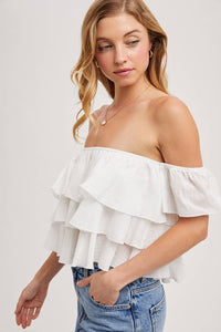 Amy tiered crop top