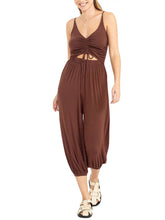 Load image into Gallery viewer, brown cutout jumpsuit
