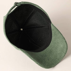 Howdy Darlin' Sage Embroidery Patch Corduroy Cap