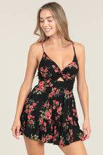 Load image into Gallery viewer, Georgia Floral Twist front romper
