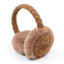 Load image into Gallery viewer, Cable Knitted Faux Fur Ear Muffs
