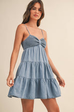 Load image into Gallery viewer, Katy Smocked Denim Dress
