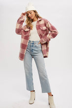 Load image into Gallery viewer, Dolly plaid brushed flannel Shacket
