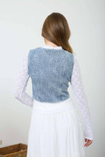 Load image into Gallery viewer, Alice Floral Denim Vest
