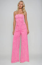 Load image into Gallery viewer, Cassidy Barbie Pink Denim Jumpsuit
