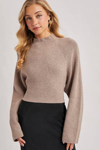 Sierra Bow Knit Sweater (taupe)