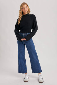 Sierra Bow Knit Sweater (black)