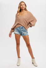 Load image into Gallery viewer, Maribel cross knit sweater (Ruby)
