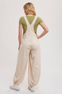 Carrie Cargo Drawstring Overalls