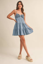 Load image into Gallery viewer, Katy Smocked Denim Dress
