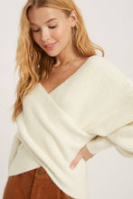 Load image into Gallery viewer, Maribel cross knit sweater (Ruby)
