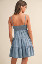 Load image into Gallery viewer, Katy Smocked Denim Dress
