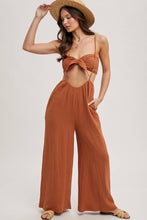 Load image into Gallery viewer, Sandra suspender pant jumpsuit set (clay)
