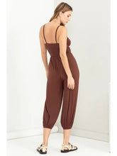 Load image into Gallery viewer, brown cutout jumpsuit
