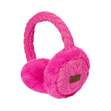 Load image into Gallery viewer, Cable Knitted Faux Fur Ear Muffs

