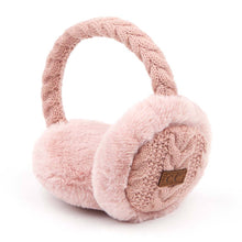 Load image into Gallery viewer, Cable Knitted Faux Fur Ear Muffs
