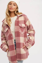 Load image into Gallery viewer, Dolly plaid brushed flannel Shacket
