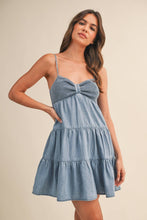 Load image into Gallery viewer, Katy Smocked Denim Dress
