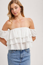 Load image into Gallery viewer, Amy tiered crop top
