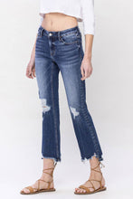 Load image into Gallery viewer, Dakota mid rise distressed crop flare jean
