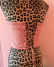 Load image into Gallery viewer, Pink Boot Stitch Corset Top
