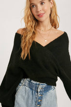 Load image into Gallery viewer, Maribel cross knit sweater (Ruby)
