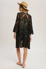 Load image into Gallery viewer, black lace duster
