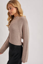 Load image into Gallery viewer, Sierra Bow Knit Sweater (taupe)
