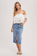 Load image into Gallery viewer, Amy tiered crop top
