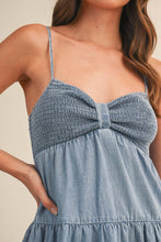 Load image into Gallery viewer, Katy Smocked Denim Dress
