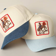 Load image into Gallery viewer, Detailed Cowboy Horse Embroidery Patch Denim Cap
