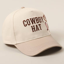Load image into Gallery viewer, Cowboy Hat Cactus Heart Embroidery Trucker Hat
